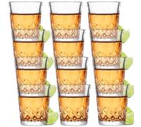 Gucass Lot de 12 verres à liqueur, 5 cl, passent au lave-vaisselle, sans plomb, avec fond lourd