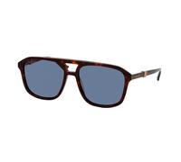 Gucci Homme Gucci GG1494S 002 Lunettes de soleil Acétate Havane Bleu Pilote
