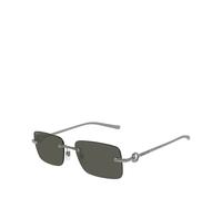 Gucci Homme Gucci GG1703S 001 Lunettes de soleil Métal Ruthénium Gris Carré