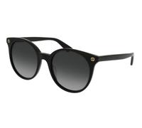Gucci Femme GG0091S 001 Lunettes de soleil Plastique Noir Gris Ronde