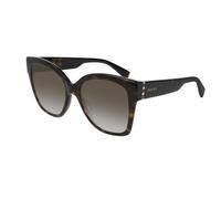 Gucci Femme GG0459S 002 Lunettes de soleil Plastique Havane Marron Carré Normale