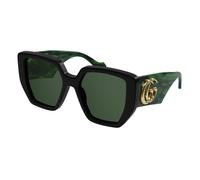 Gucci Femme GG0956S 001 Lunettes de soleil Acétate Noir Vert Carré Normale