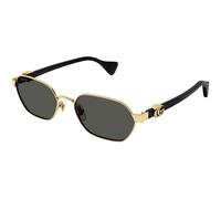 Gucci Femme GG1593S 001 Lunettes de soleil Métal Or Gris Ronde
