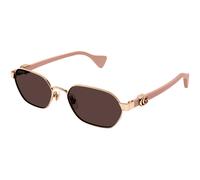 Gucci Femme GG1593S 003 Lunettes de soleil Métal Or Violet Ronde