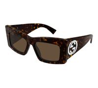 Gucci Femme GG1842S 002 Lunettes de soleil Acétate Havane Marron Papillon