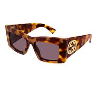 Gucci Femme GG1842S 003 Lunettes de soleil Acétate Havane Violet Papillon