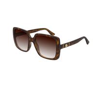 Gucci Femme Gucci GG0632S 002 Lunettes de soleil Injecté Havane Marron Carré Normale Ombré