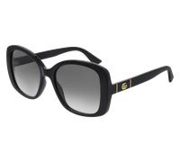 Gucci Femme Gucci GG0762S 001 Lunettes de soleil Injecté Noir Gris Carré Normale Ombré