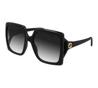 Gucci Femme Gucci GG0876S 001 Lunettes de soleil Injecté Noir Gris Carré Normale Ombré
