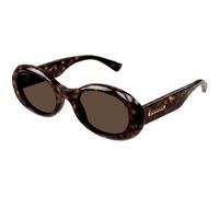 Gucci Femme Gucci GG1587S 002 Lunettes de soleil Acétate Havane Marron Ronde