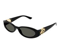 Gucci Femme Gucci GG1660S 001 Lunettes de soleil Injecté Noir Gris Ronde