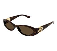 Gucci Femme Gucci GG1660S 002 Lunettes de soleil Injecté Havane Marron Ronde