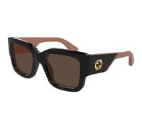 Gucci Femme Gucci GG1663S 004 Lunettes de soleil Acétate Noir Marron Carré