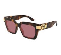 Gucci Femme Gucci GG1689S 002 Lunettes de soleil Injecté Havane Violet Cat Eye