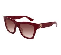 Gucci Femme Gucci GG1714S 003 Lunettes de soleil Injecté Bordeaux Rouge Cat Eye
