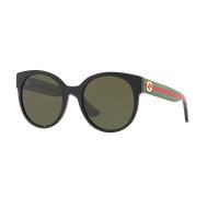 Gucci Femme Sunglass GG0035SN - Couleur du Monture: Noir, Couleur de Lentille: Vert