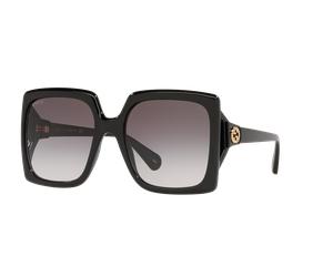Gucci Femme Sunglass GG0876S - Couleur du Monture: Noir, Couleur de Lentille: Gris