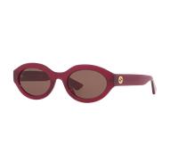 Gucci Femme Sunglass GG1579S - Couleur du Monture: Rose brillant, Couleur de Lentille: Brun