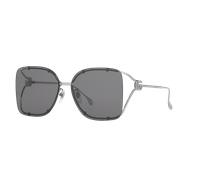Gucci Femme Sunglass GG1713SA - Couleur du Monture: Argent, Couleur de Lentille: Pourpre