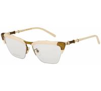 Gucci GG0660O 002 Beige Bronze Bamboo Lunettes Organiques Femme Monture Optique