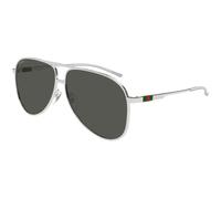 Gucci Homme Gucci GG1677S 001 Lunettes de soleil Métal Argent Gris Pilote