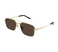 Gucci Homme Gucci GG1957SA 002 Lunettes de soleil Métal Or Marron Carré