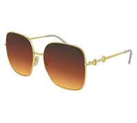 Gucci GG 0879S 004, Lunettes de soleil, Papillon, Femme, Doré
