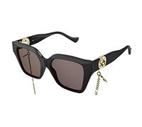 Gucci Femme GG1023S 005 Lunettes de soleil Injecté Noir Marron Carré Normale