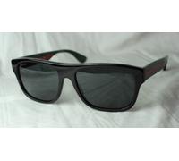 Gucci Lunettes De Soleil Rectangle GG 0341 001 Neuf Noir Etui