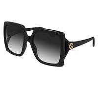 Gucci Femme Gucci GG0876S 001 Lunettes de soleil Injecté Noir Gris Carré Normale Ombré