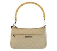 Gucci Vintage, Femme, Pre-owned, Beige, Taille: ONE Size Pre-owned GG Canvas Bamboo Handbag