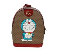 Gucci Vintage, Femme, Pre-owned, Beige, Taille: ONE Size Pre-owned Vintage Doraemon Monogrammed Canvas Backpack