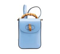 Gucci Vintage, Femme, Pre-owned, Bleu, Taille: ONE Size Sac bandoulière Pre-owned Bamboo 1947 petit modèle
