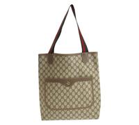 Gucci Vintage, Femme, Pre-owned, Brun, Taille: ONE Size Pre-owned GG Supreme Canvas 2way Tote Bag