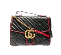 Gucci Vintage, Femme, Pre-owned, Noir, Taille: ONE Size Pre-owned GG Marmont Handbag