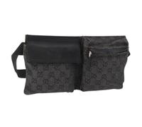 Gucci Vintage, Femme, Pre-owned, Noir, Taille: ONE Size Sac Banane Vintage GG Canvas Pre-owned