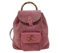 Gucci Vintage, Femme, Pre-owned, Rose, Taille: ONE Size Sac à dos Bamboo Pre-owned