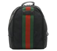 Gucci Vintage, Homme, Pre-owned, Noir, Taille: ONE Size Pre-owned Sheline Line Techno Canvas Leather Backpack
