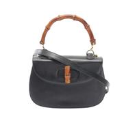 Gucci Vintage - Pre-owned Bamboo Leather 2way Bag - Femme - Pre-owned - Noir - Taille: ONE Size