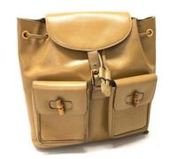 Gucci Vintage - Pre-owned Cuir sacs-gucci - Femme - Pre-owned - Beige - Taille: ONE Size