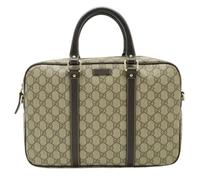 Gucci Vintage - Pre-owned GG Supreme Briefcase - Femme - Pre-owned - Beige - Taille: ONE Size