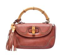 Gucci Vintage - Pre-owned New Bamboo Satchel - Femme - Pre-owned - Rouge - Taille: ONE Size