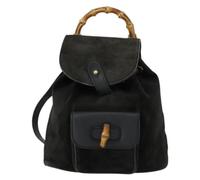 Gucci Vintage - Pre-owned Sac à dos vintage en bambou - unisex - Pre-owned - Noir - Taille: ONE Size