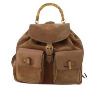 Gucci Vintage - Pre-owned Vintage Bamboo Backpack - Femme - Pre-owned - Brun - Taille: ONE Size