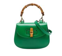 Gucci Vintage - Pre-owned Vintage Bamboo Satchel - Femme - Pre-owned - Vert - Taille: ONE Size