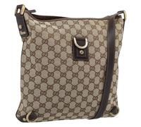 Gucci Vintage - Pre-owned Vintage Canvas Shoulder Bag - Femme - Pre-owned - Brun - Taille: ONE Size
