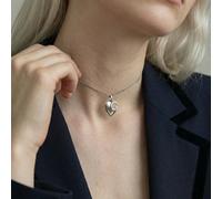 Gucci Vintage Sterling Silver Heart Necklace