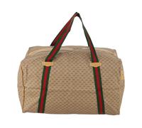 Gucci Vintage, unisex, Pre-owned, Beige, Taille: ONE Size Sac Boston Vintage Monogrammé de Seconde Main