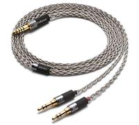 GUCraftsman Câble de mise à niveau 6N argent cristal 2,5 mm/4,4 mm Balanec pour casque Beyerdynamic T1 2nd T5P 2nd T5P 3nd Final D8000Pro Denon AH-D5200 AH-D7200 AH-D9200 (prise 4,4 mm)