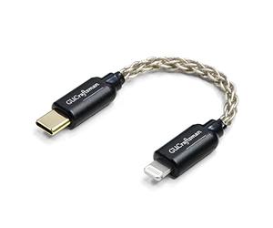 GUCraftsman Câble OTG iOS vers Type C/USB C Câble amplificateur d'écouteurs pour FiiO BTR5 Q1 Q3 Q3s Qudelix 5K xDuoo Link2 XD-05PLUS E1DA pour iPhone iPad iPod Touch